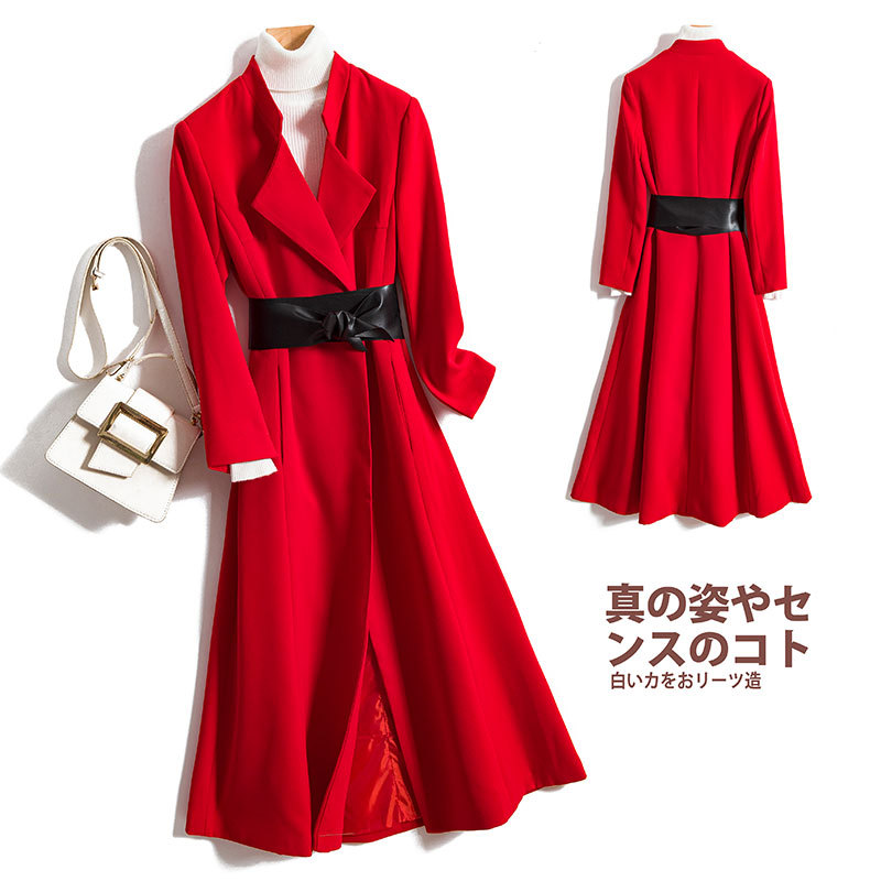 2020 spring urban fashion temperament trend casual loose solid color women' trench coat, Black
2020 spring urban fashion temperament trend casual loose solid color women' trench coat, Black