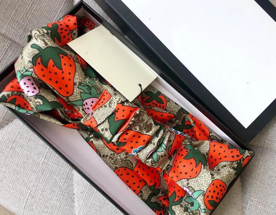 Designer Silk Elastic Women Headbands Fashion Girls Strawberry Hair bands Scarf Headwrap Hair Accessories Gifts Dropship
Designer Silk Elastic Women Headbands Fashion Girls Strawberry Hair bands Scarf Headwrap Hair Accessories Gifts Dropship