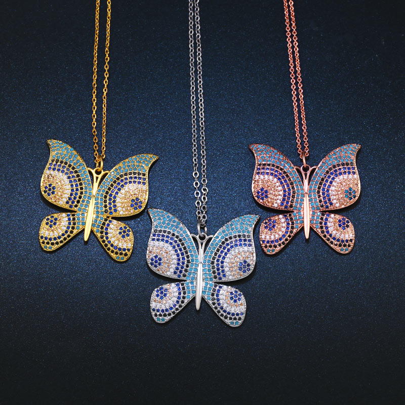 Luxury Large Butterfly Pendant Necklace for Women Pave Cubic Zirconia Rose Gold Sliver Chain Necklace Boho Jewelry nke-n88
Luxury Large Butterfly Pendant Necklace for Women Pave Cubic Zirconia Rose Gold Sliver Chain Necklace Boho Jewelry nke-n88