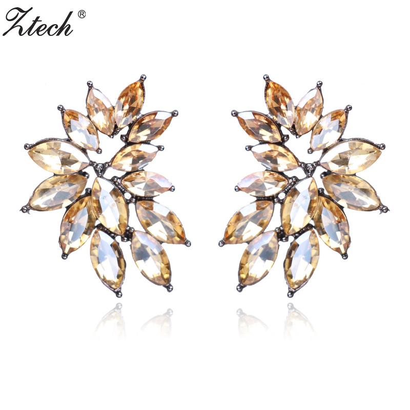 Ztech Luxury Trendy Stud Earrings Opal Stone Earrings Women Elegant Crystal Party Dress Gift Fashion Wedding Jewelry
Ztech Luxury Trendy Stud Earrings Opal Stone Earrings Women Elegant Crystal Party Dress Gift Fashion Wedding Jewelry