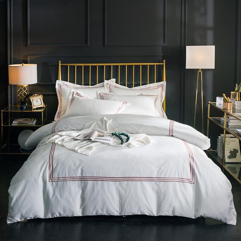 Bedding Sets 42 Cotton Embroidery White Color Luxury El Queen King Duvet Cover Brown Silver Bed Sheet Set Pillowcases
Bedding Sets 42 Cotton Embroidery White Color Luxury El Queen King Duvet Cover Brown Silver Bed Sheet Set Pillowcases