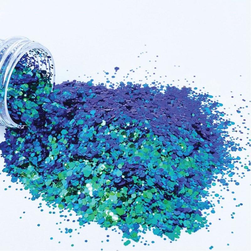 Nail Glitter (BSC7150) - Chunky Mix Color Shifting 2.7 Ounce In Resealable Bag(50G) Art | ,TY3445