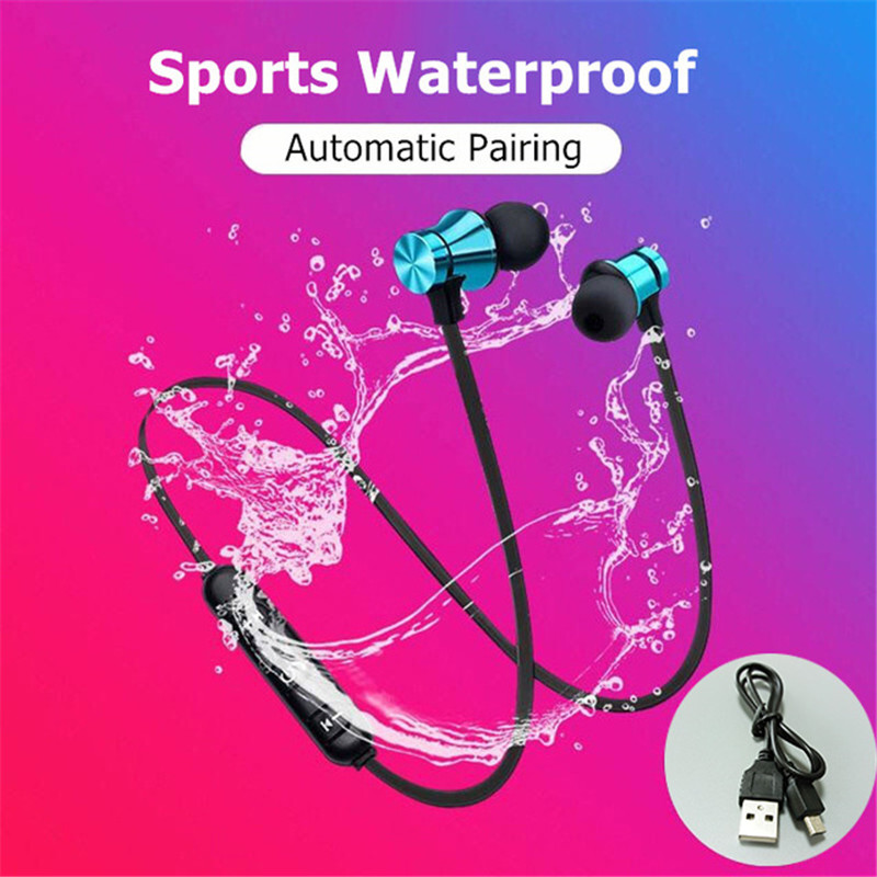 Magnetic 4.2 Bluetooth Earphone wireless headphones Stereo Sport Music Waterproof Earbud Neckband headset Mic For
Magnetic 4.2 Bluetooth Earphone wireless headphones Stereo Sport Music Waterproof Earbud Neckband headset Mic For