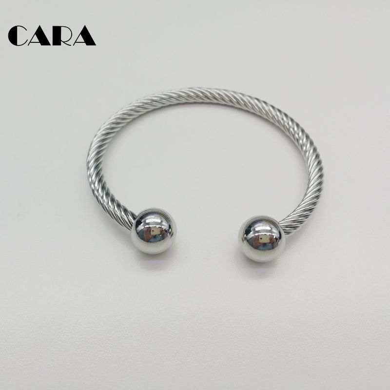 new free size 316L stainless steel cable bangle women fashion twist cable bracelet with SS bead CARA0391
new free size 316L stainless steel cable bangle women fashion twist cable bracelet with SS bead CARA0391