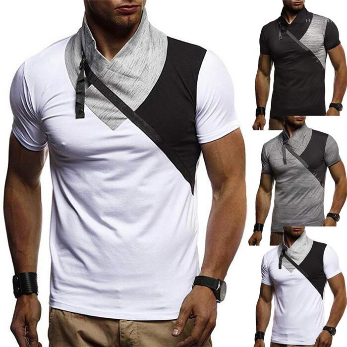 Neck Patchwork Short Sleeve Tops Clothing Casual Men Designer tshirts Puls Size Mens T Shirts Turtle, Black
Neck Patchwork Short Sleeve Tops Clothing Casual Men Designer tshirts Puls Size Mens T Shirts Turtle, Black