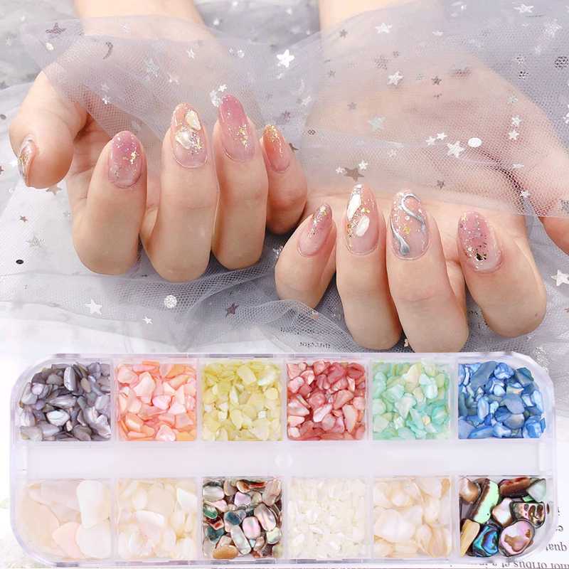 12 Colors/Box Shell Crushed Stones Gravel Flakes Natural Broken 3D Sparkle Paillettes Design 4Style Nail Stone Strass Decoration
12 Colors/Box Shell Crushed Stones Gravel Flakes Natural Broken 3D Sparkle Paillettes Design 4Style Nail Stone Strass Decoration