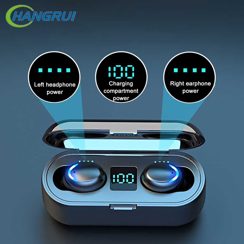 F9 Wireless Bluetooth Earphone 5.0 Smart Touch LED Sports Waterproof Noise Cancel Headset Microphone
F9 Wireless Bluetooth Earphone 5.0 Smart Touch LED Sports Waterproof Noise Cancel Headset Microphone