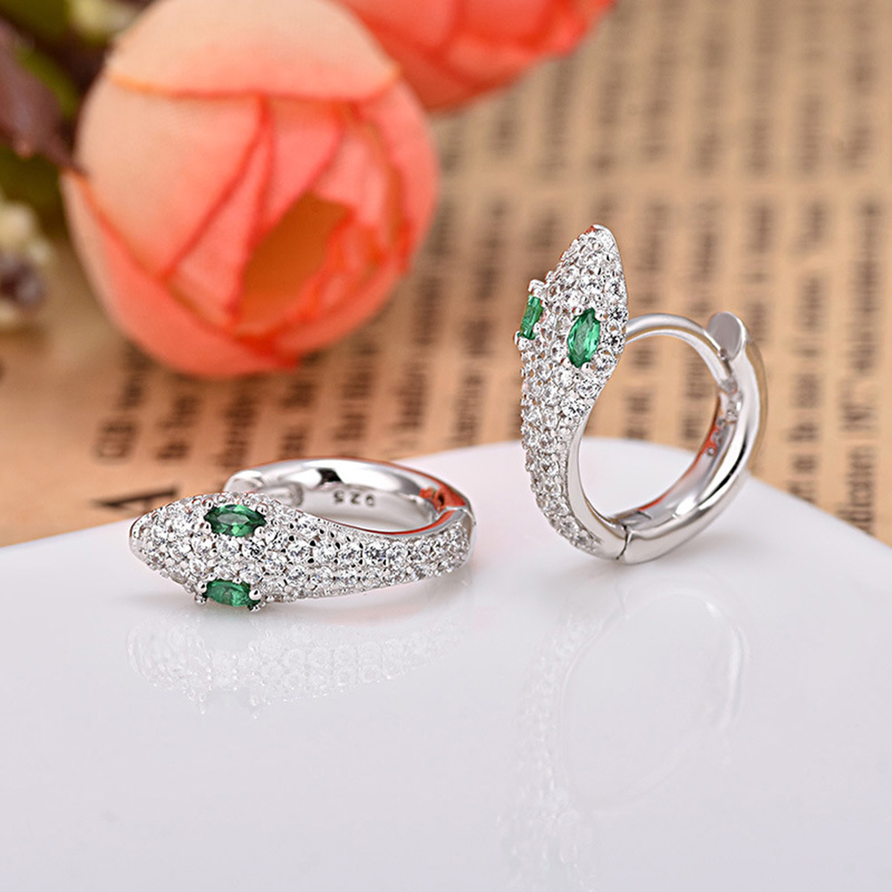 1 Pair Small Hoop Earrings Women CZ Snake Earring Dainty Gold Silver Color Rose Jewelry Aretes Huggie Trendy Hoops Tiny Earing 200924