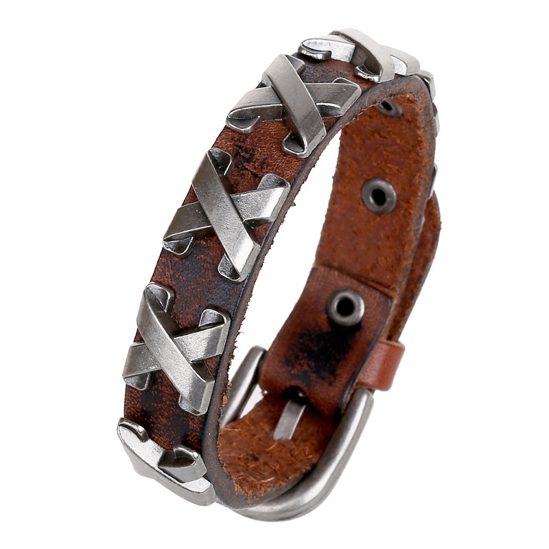 2020 New Leather Bracelet Bangles Retro Punk Brown Black Bracelet Wrap Charm Bracelets for Men Women Accesories Fashion Jewelry
2020 New Leather Bracelet Bangles Retro Punk Brown Black Bracelet Wrap Charm Bracelets for Men Women Accesories Fashion Jewelry