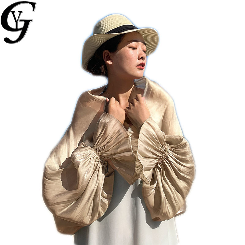 YG Lantern Long Sleeve Women Shirts Blouse 2020 Summer Beach Wear Boho Femme Top Mujer Elegant Solid Loose Plus Size Blusa Mujer, Sky blue
YG Lantern Long Sleeve Women Shirts Blouse 2020 Summer Beach Wear Boho Femme Top Mujer Elegant Solid Loose Plus Size Blusa Mujer, Sky blue