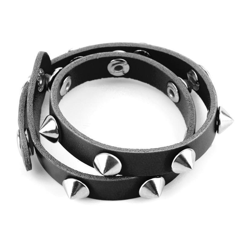 Sexy Simulate Leather Rivet Studded Stainless Steel Bracelet Wrap Hand Chain 2020 New
Sexy Simulate Leather Rivet Studded Stainless Steel Bracelet Wrap Hand Chain 2020 New