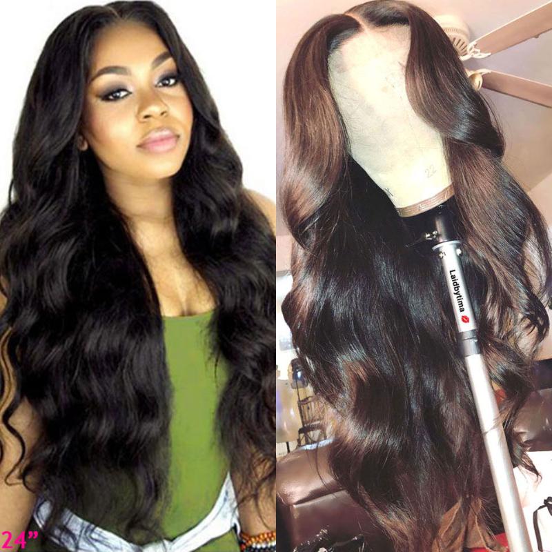 Brazilian Body Wave Wig HD Transparent Lace Frontal Wigs 180 Density Wavy Lace Front Wig REMY T PART Front Human Hair Wigs, Natural color
Brazilian Body Wave Wig HD Transparent Lace Frontal Wigs 180 Density Wavy Lace Front Wig REMY T PART Front Human Hair Wigs, Natural color