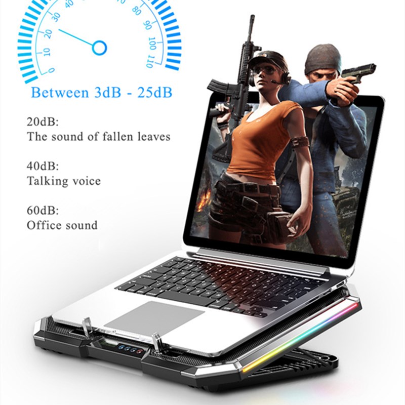 18 inch Usb Cooling Fan Gaming Laptop Cooler Six Fan Led Screen Two USB Port Laptop Cooling Pad Notebook Stand for
18 inch Usb Cooling Fan Gaming Laptop Cooler Six Fan Led Screen Two USB Port Laptop Cooling Pad Notebook Stand for