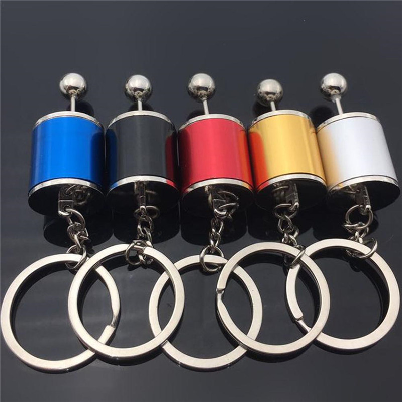 ROMAD Car Gear Keychain Shift Knob Type Car Modified Key Ring Auto Metal Key Chain Keyring car-styling Multi color Jewelry Men