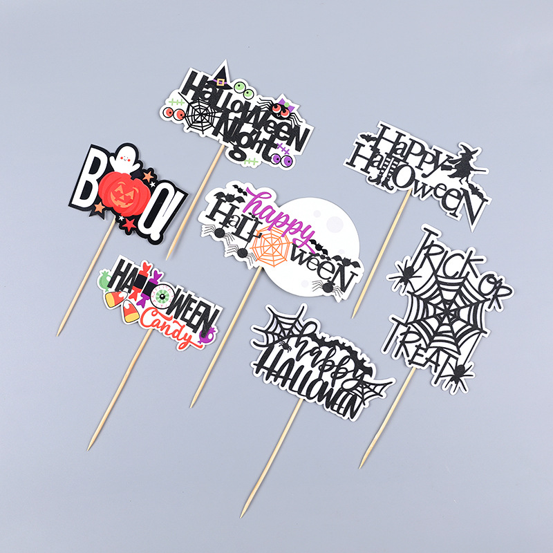 Double Layer Cake Decortaion Happy Halloween Cake Toppers Pumpkin Bat Spiderweb Boo Letter Cupcake Dessesrt Decor Supplies
Double Layer Cake Decortaion Happy Halloween Cake Toppers Pumpkin Bat Spiderweb Boo Letter Cupcake Dessesrt Decor Supplies