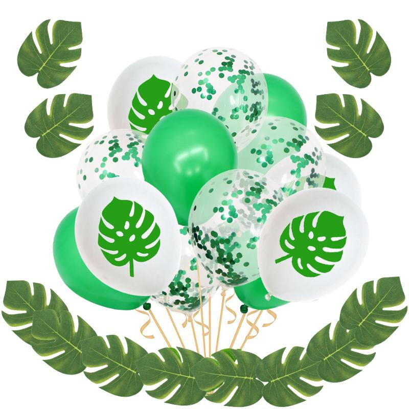 Kuchang Hawaiian Summer Party Decor Artificial Tropical Palm Leaves Green Latex Confetti Balloons for Summer Birthday Decor
Kuchang Hawaiian Summer Party Decor Artificial Tropical Palm Leaves Green Latex Confetti Balloons for Summer Birthday Decor