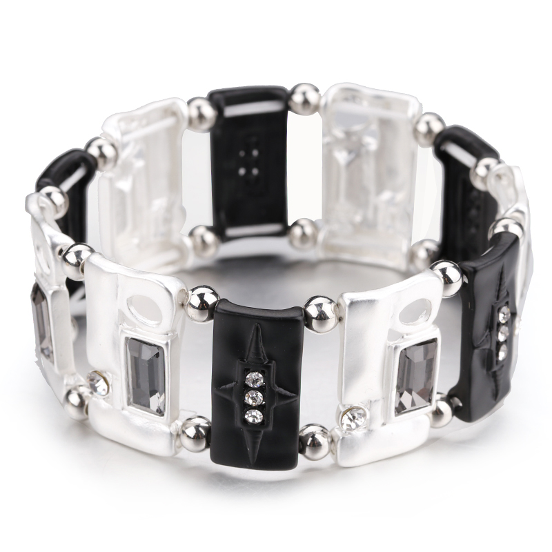ALLYES Luxury Bracelets For Women Beads Star Pattern Geometric Square Metal Charm Bracelet Female Jewelry
ALLYES Luxury Bracelets For Women Beads Star Pattern Geometric Square Metal Charm Bracelet Female Jewelry