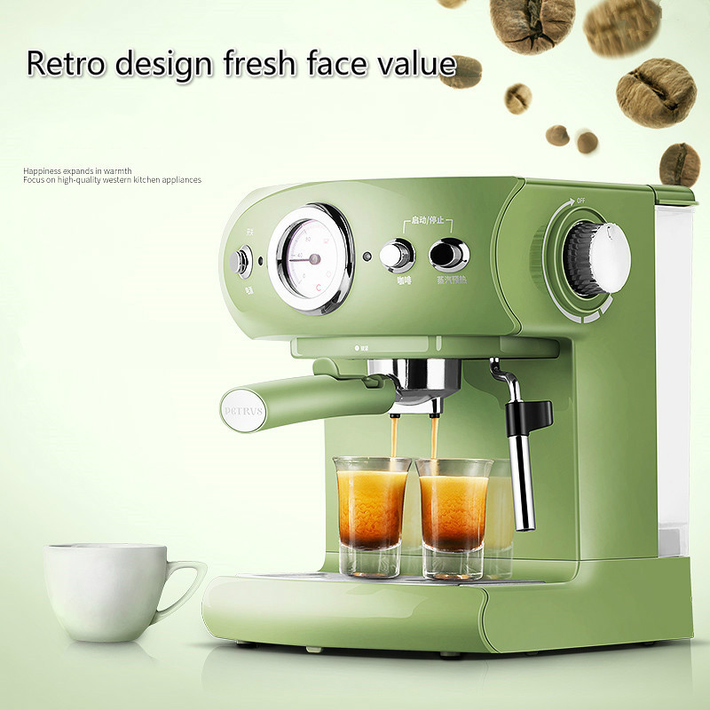 Semi-automatic Coffee Machine Retro Style Espresso Pump Type Household and Commercial Steam Type Milk Foam Strong Steam
Semi-automatic Coffee Machine Retro Style Espresso Pump Type Household and Commercial Steam Type Milk Foam Strong Steam