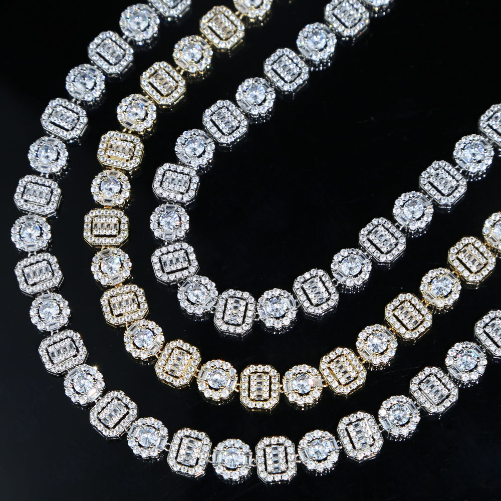 41cm Goth Chains Tennis Necklace Zirconia Stones Chain Necklaces For Women Engagement Wedding Party Choker Jewelry Accessory Halloween gifts