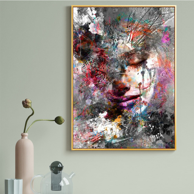 Portrait Abstract Face Woman Artwork Wall Art Living Room Wall Decor Canvas Painting Art Pictures For Living Room Bedroom
Portrait Abstract Face Woman Artwork Wall Art Living Room Wall Decor Canvas Painting Art Pictures For Living Room Bedroom