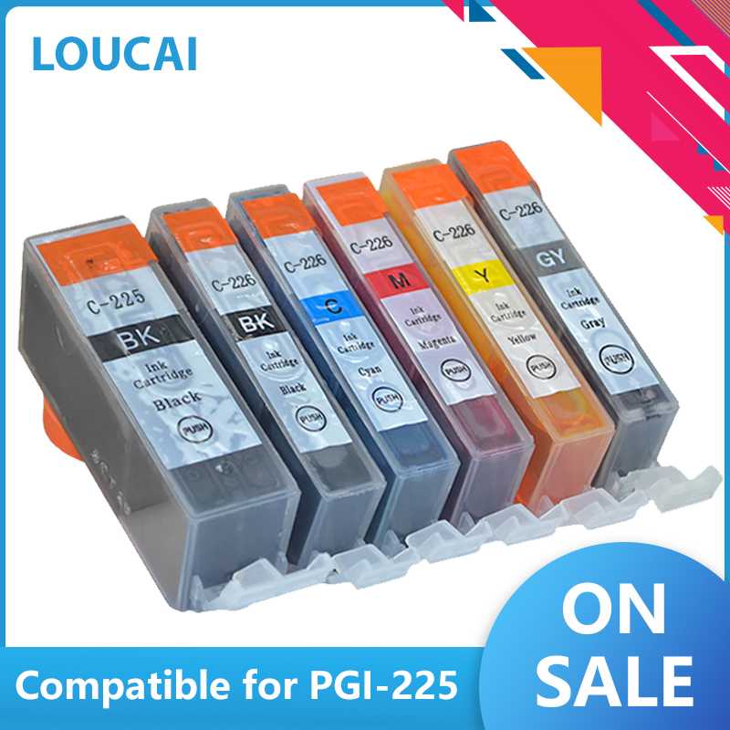 compatible Ink Cartridge PGI225 PGI-225 CLI-226 For Canon PIXMA MG6120 MG6220 MG8220 MG8120 MG8120B printer PGI 225 CLI 226 225
compatible Ink Cartridge PGI225 PGI-225 CLI-226 For Canon PIXMA MG6120 MG6220 MG8220 MG8120 MG8120B printer PGI 225 CLI 226 225