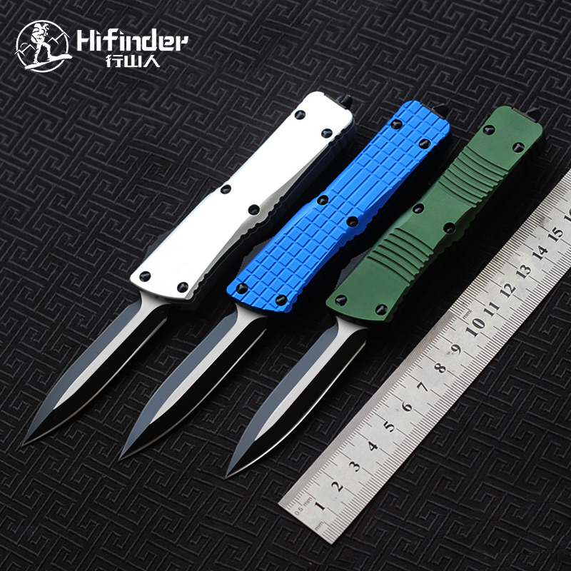Hifinder knife handle:Aluminum(3d) blade:D2(3" Black D/E) camping survival outdoor EDC hunt Tactical tool dinner kitchen knife
Hifinder knife handle:Aluminum(3d) blade:D2(3" Black D/E) camping survival outdoor EDC hunt Tactical tool dinner kitchen knife