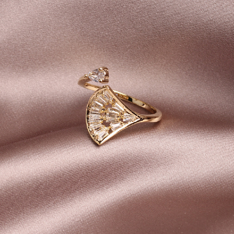 2020 Korea New Design Fashion Jewelry Exquisite Copper Inlay Zircon Fan Opening Adjustable Female Prom Party Ring
2020 Korea New Design Fashion Jewelry Exquisite Copper Inlay Zircon Fan Opening Adjustable Female Prom Party Ring