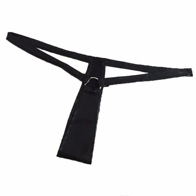 Women Sexy G-string Faux Leather Panties T Thong Pants Sexy Underwear G String with Ring Panties Ladies Panty, Black
Women Sexy G-string Faux Leather Panties T Thong Pants Sexy Underwear G String with Ring Panties Ladies Panty, Black