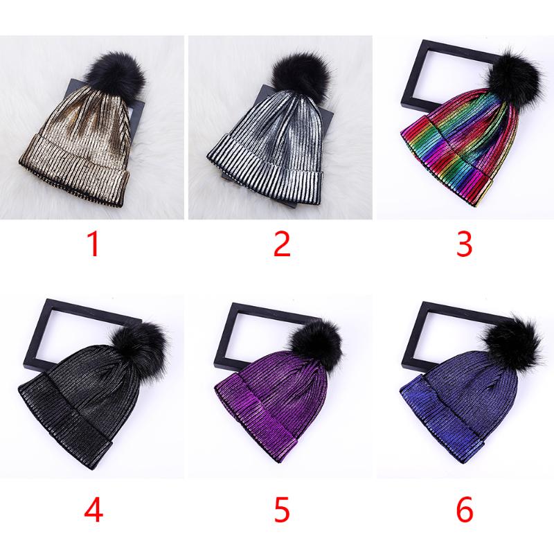 Hair Ball Metallic Shiny Crochet Soft Women Hats Autumn Winter Pompom Cute Windproof Warm Knitted Solid Girl Beanie Cap, Black
Hair Ball Metallic Shiny Crochet Soft Women Hats Autumn Winter Pompom Cute Windproof Warm Knitted Solid Girl Beanie Cap, Black