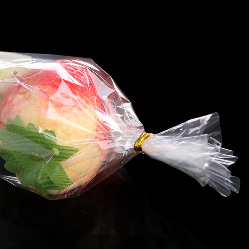 100pcs/lot DIY Wedding Birthday Party Sweet Cellophane Clear Candy Cone Bags Cheap Organza Pouches Decoration