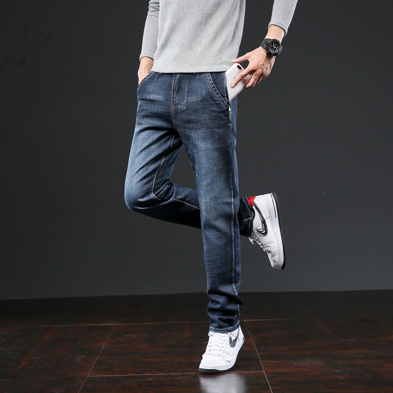 Classic Men's Modal Jeans Men Autumn Winter Brand Clothing Youth Business Casual Straight Pants Dark Blue Big Size 28-40,P333
Classic Men's Modal Jeans Men Autumn Winter Brand Clothing Youth Business Casual Straight Pants Dark Blue Big Size 28-40,P333
