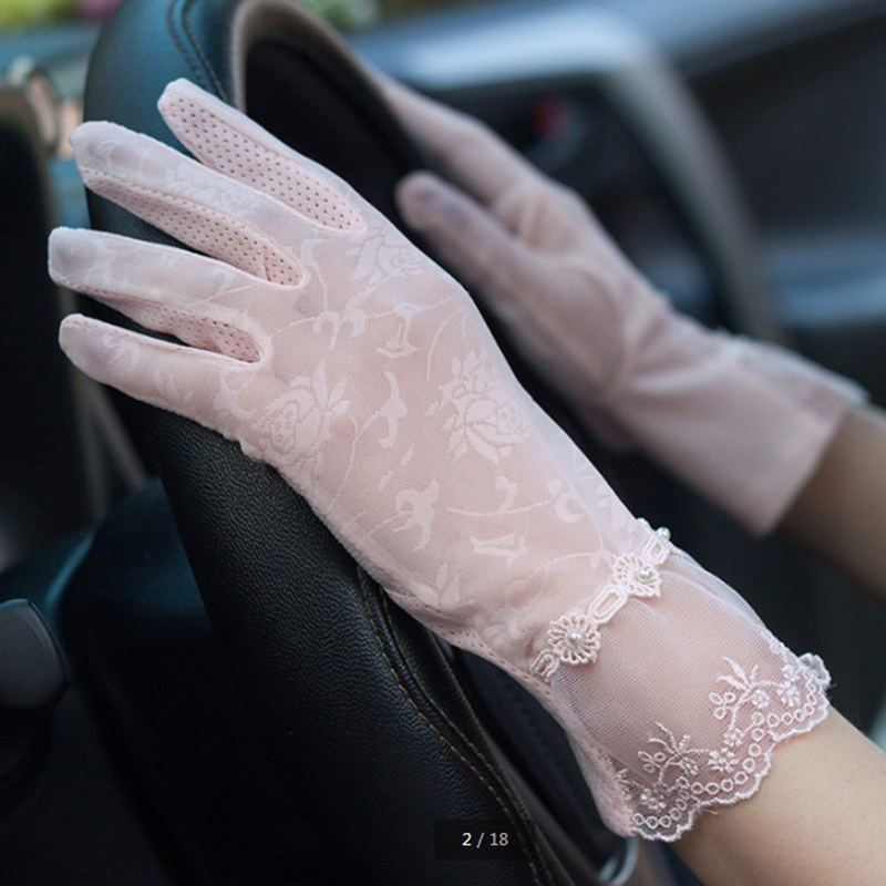Lady Touch Screen Sunscreen Silk Gloves Fashion Women Summer Thin Section Lace Flower Breathable Gloves MA02
Lady Touch Screen Sunscreen Silk Gloves Fashion Women Summer Thin Section Lace Flower Breathable Gloves MA02