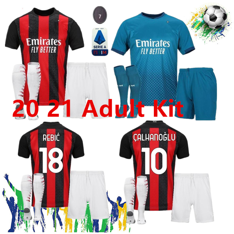 Adult boys AC 2020 2021 milan IBRAHIMOVIC soccer jerseys Set PIATEK PAQUETA THEO REBIC football shirts men kids kits uniforms, 20 21 home+patch
Adult boys AC 2020 2021 milan IBRAHIMOVIC soccer jerseys Set PIATEK PAQUETA THEO REBIC football shirts men kids kits uniforms, 20 21 home+patch