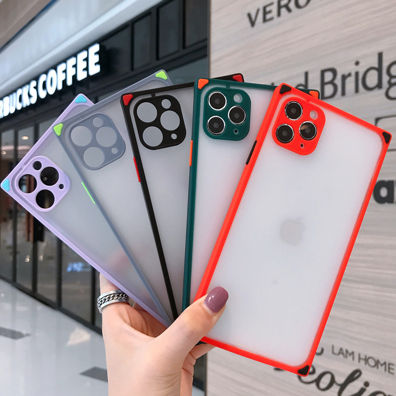 NEW Square Matte Translucent Phone Case Skin Feel Back Cover Contrast Color Protector for iPhone 11 Pro Max X Xs XR Xs Max 7 7p 8 8plus, 5 colors;pls choose
NEW Square Matte Translucent Phone Case Skin Feel Back Cover Contrast Color Protector for iPhone 11 Pro Max X Xs XR Xs Max 7 7p 8 8plus, 5 colors;pls choose