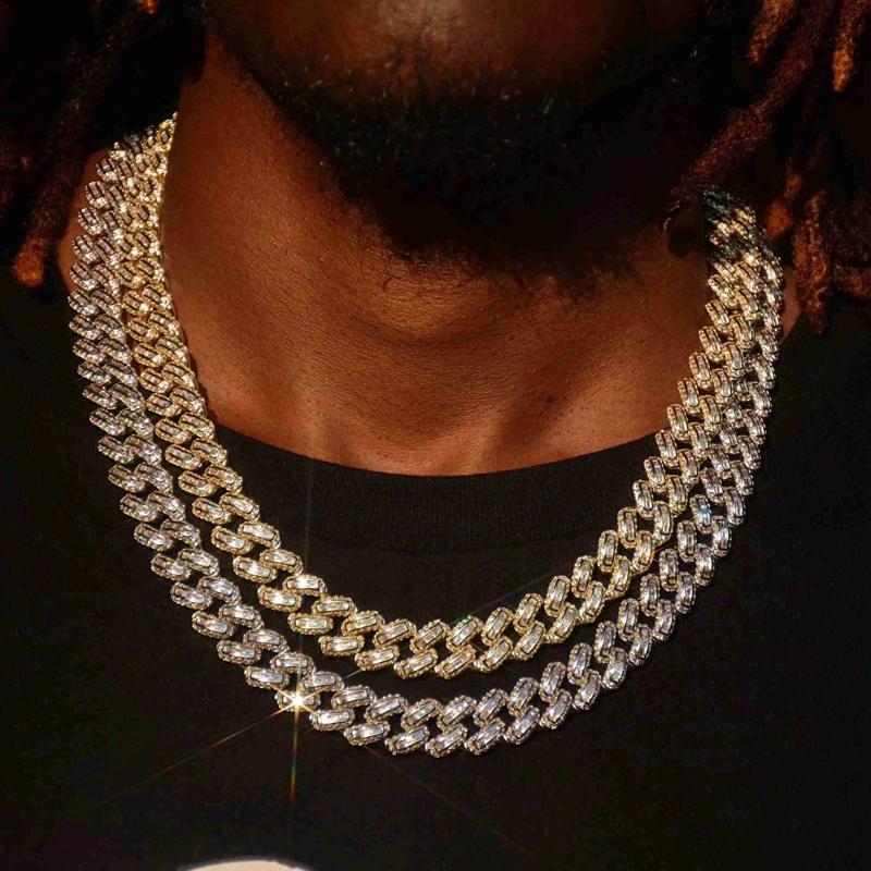 Gold color hip hop bling men necklace micro pave iced out bling cz hiphop Rock cool men boy 14mm baguette cuban chain
Gold color hip hop bling men necklace micro pave iced out bling cz hiphop Rock cool men boy 14mm baguette cuban chain