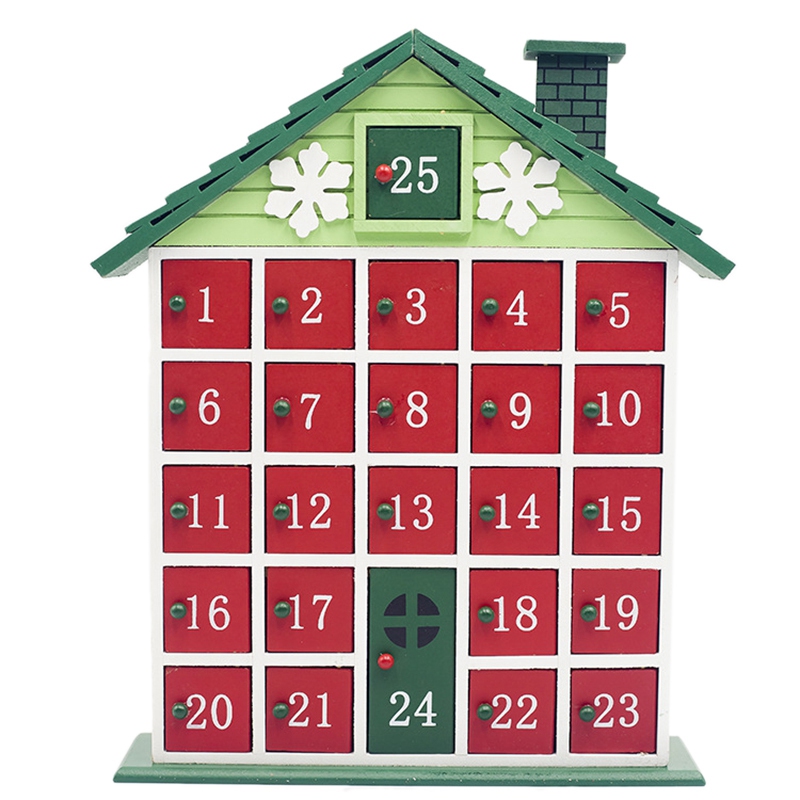Christmas Wooden Countdown Calendar Painted Christmas House Calendar Candy Gift Storage Box Home Decoration Drawer Rack
Christmas Wooden Countdown Calendar Painted Christmas House Calendar Candy Gift Storage Box Home Decoration Drawer Rack