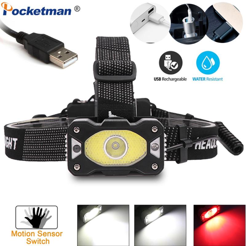 Brightest Induction Headlamp IR Sensor LED Headlight USB Rechargeable Head Light Red White Light Head Lamp Use 18650 Battery
Brightest Induction Headlamp IR Sensor LED Headlight USB Rechargeable Head Light Red White Light Head Lamp Use 18650 Battery
