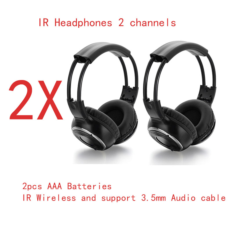 IR Infrared Wireless headphone Stereo Foldable Car Headset Earphone Indoor Outdoor Music Headphones 2 packets
IR Infrared Wireless headphone Stereo Foldable Car Headset Earphone Indoor Outdoor Music Headphones 2 packets