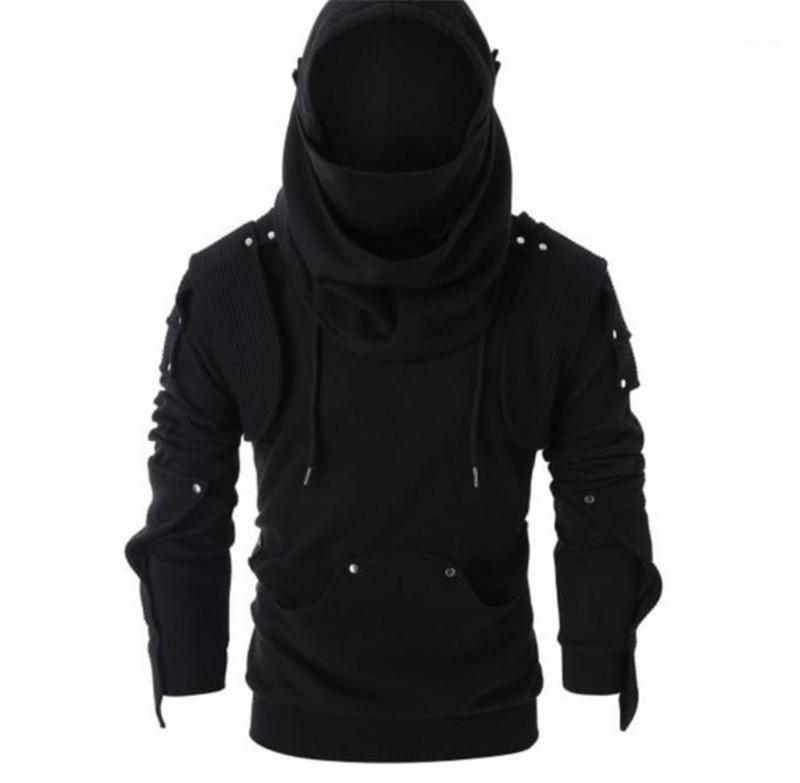 Masked Solid Color Long Sleeve Hooded Rivet Sweatshirts Fashion Mens Clothing New Style Mens Designer Hoodies Black
Masked Solid Color Long Sleeve Hooded Rivet Sweatshirts Fashion Mens Clothing New Style Mens Designer Hoodies Black