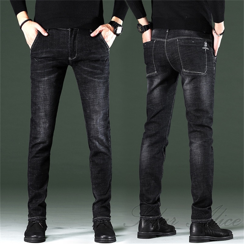 Free shipping 2020 men's fall/winter new small feet jeans handsome and versatile stretch slim pencil casual black pants
Free shipping 2020 men's fall/winter new small feet jeans handsome and versatile stretch slim pencil casual black pants