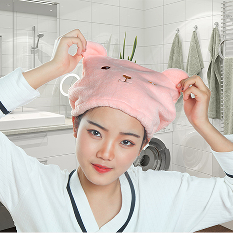 050 Cartoon Bear Shower Cap For Hair Towels Microfiber Shower Hats Bath Caps Superfine Quickly Dry Hair Cap 28*23cm
050 Cartoon Bear Shower Cap For Hair Towels Microfiber Shower Hats Bath Caps Superfine Quickly Dry Hair Cap 28*23cm
