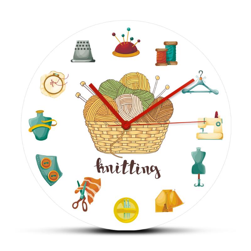 Balls of Yarn Knitting Needles Sewing Art Icons Wall Clock Craft Hobbies Arts Culture and Entertainment Acrylic Hanging Watch
Balls of Yarn Knitting Needles Sewing Art Icons Wall Clock Craft Hobbies Arts Culture and Entertainment Acrylic Hanging Watch