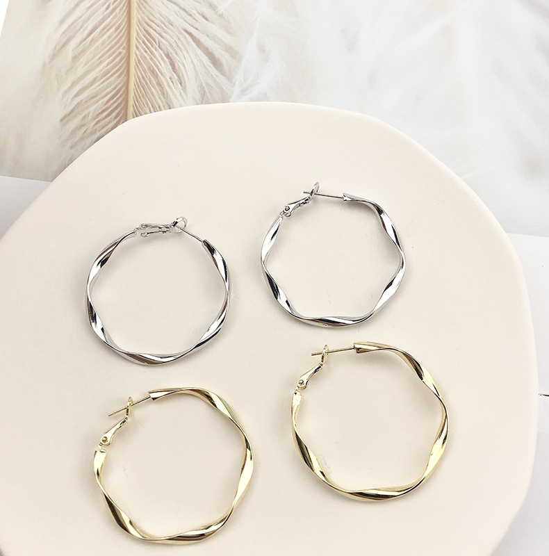 S925 Women Needle Big Hoop Earrings Female Korean Fashion Personality Joker Casual Hoop Earring Geometric Exaggerated Earrings
S925 Women Needle Big Hoop Earrings Female Korean Fashion Personality Joker Casual Hoop Earring Geometric Exaggerated Earrings