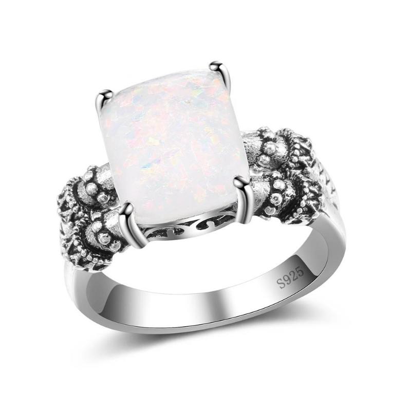 Fashion Classic Big White Square Opal Rings Silver Color Cubic Zirconia Birthday Party Best Gifts
Fashion Classic Big White Square Opal Rings Silver Color Cubic Zirconia Birthday Party Best Gifts