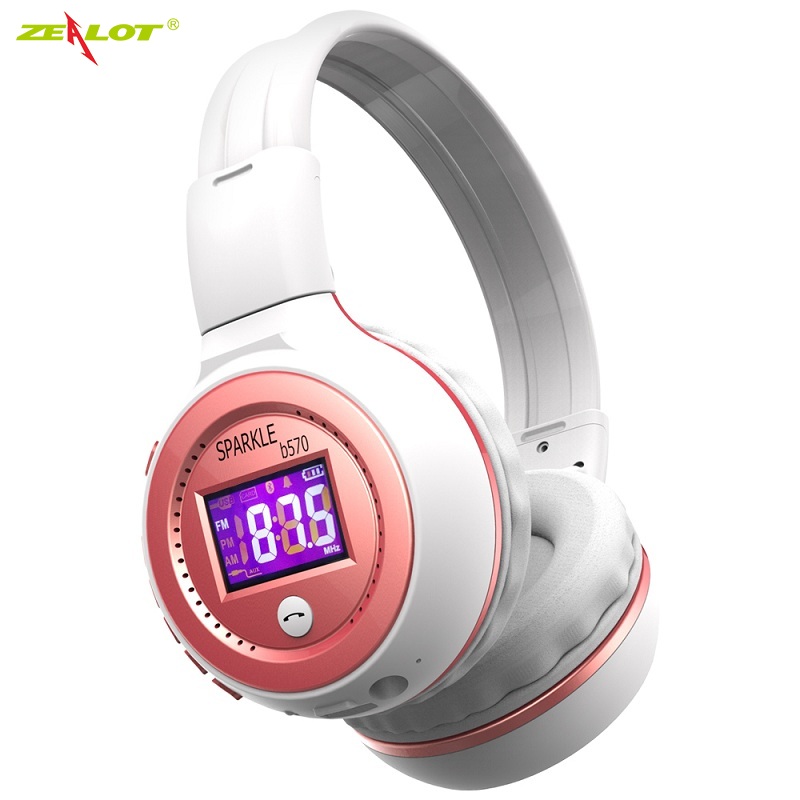 ZEALOT B570 Powerful Bass Headphones Foldable HIFI Stereo Wireless LCD Display Screen Headset Support FM Radio Micro-SD Card 
ZEALOT B570 Powerful Bass Headphones Foldable HIFI Stereo Wireless LCD Display Screen Headset Support FM Radio Micro-SD Card