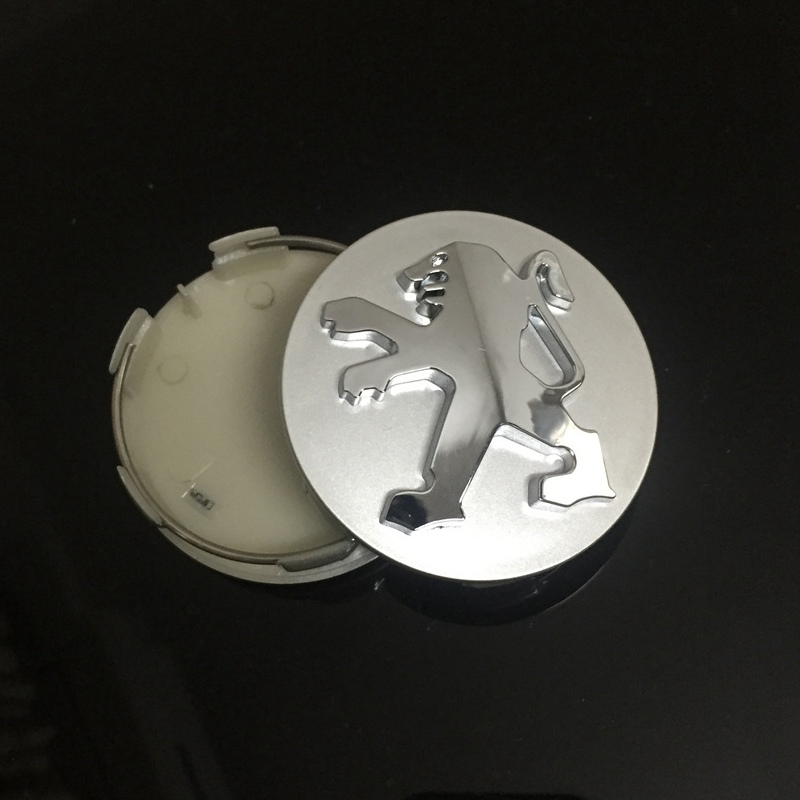 For Peugeot Wheel Hub Cap 206 207 307 308 3008 407 408 508 607 ABS 60mm Peugeot Center dust Cap Emblem Badge Car Accessories
