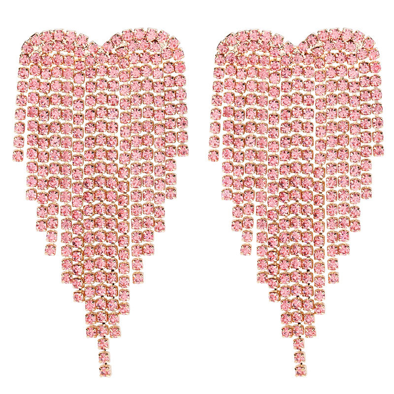 Dangle & Chandelier Luxury Rhinestone Tassel Earrings For Women Elegant Big Crystal Heart Drop Wedding Earring Jewelry Accessories
Dangle & Chandelier Luxury Rhinestone Tassel Earrings For Women Elegant Big Crystal Heart Drop Wedding Earring Jewelry Accessories