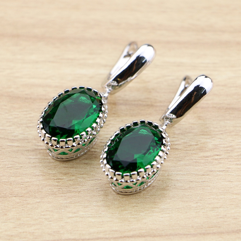 Classic Green Cubic Zirconia Drop Dangle Earrings 925 Sterling Silver Long Earring Jewelry For Women
Classic Green Cubic Zirconia Drop Dangle Earrings 925 Sterling Silver Long Earring Jewelry For Women