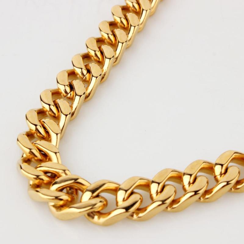 Granny Chic 15mm Adjustable Choker Hip Hop Rapper Stainless Steel Gold Color Mens Cuban Curb Chain Necklace 7-40inch
Granny Chic 15mm Adjustable Choker Hip Hop Rapper Stainless Steel Gold Color Mens Cuban Curb Chain Necklace 7-40inch