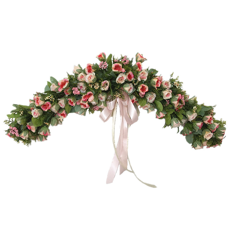 60cm Artificial Silk Rose Flower Twig Base Garland Front Door Lintels Flowers Garland Wedding Valentine's Day Decoration, Pink
60cm Artificial Silk Rose Flower Twig Base Garland Front Door Lintels Flowers Garland Wedding Valentine's Day Decoration, Pink